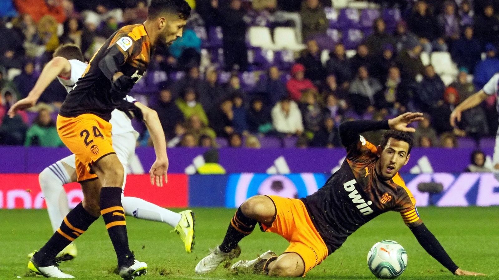 Garay i Prejo en un moment del partit