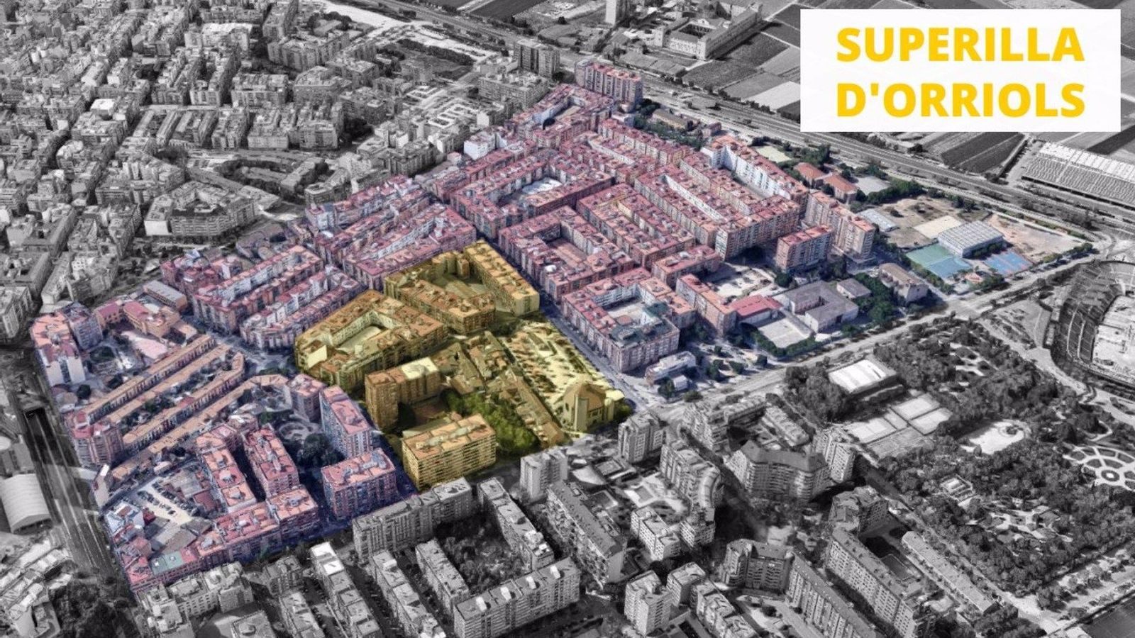 Superilla projectada als Orriols Superilla projectada a Orriols