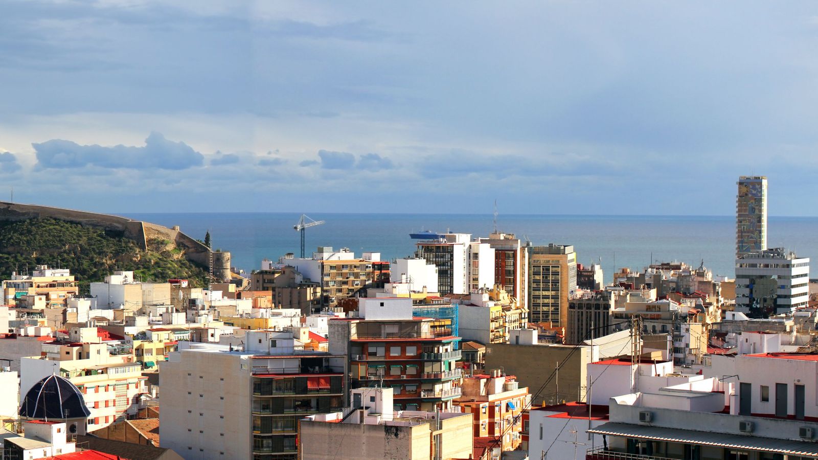 Línia d'edificis a Alacant