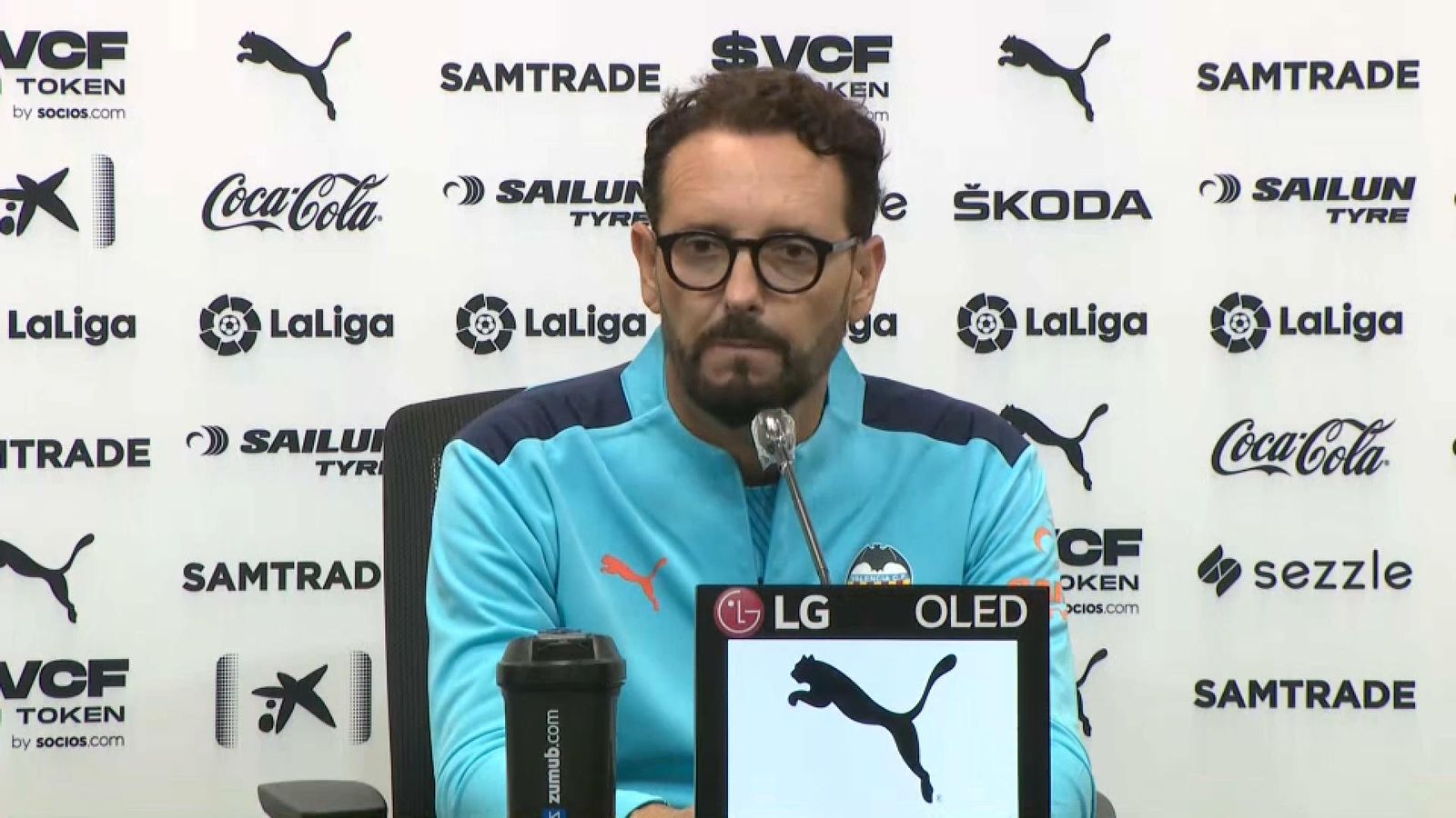 L'entrenador del València CF, José Bordalás