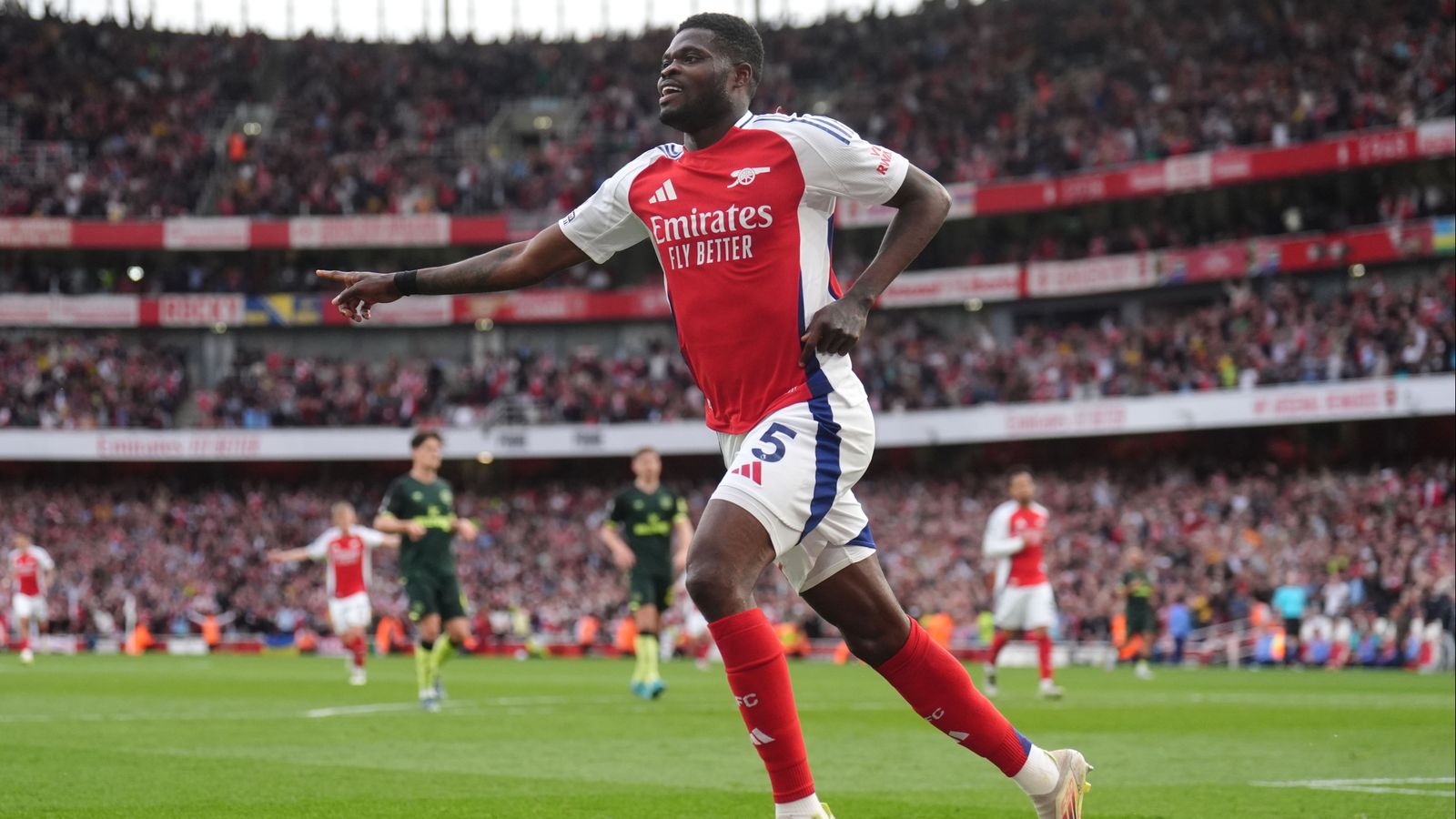 Thomas Partey, amb la camiseta de l'Arsenal