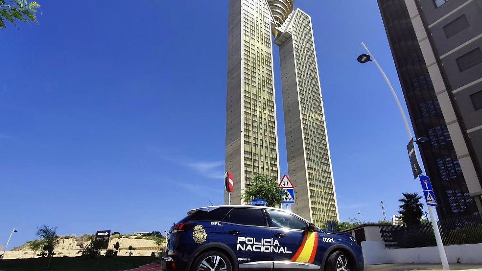 Cotxe de la Policia Nacional a Benidorm