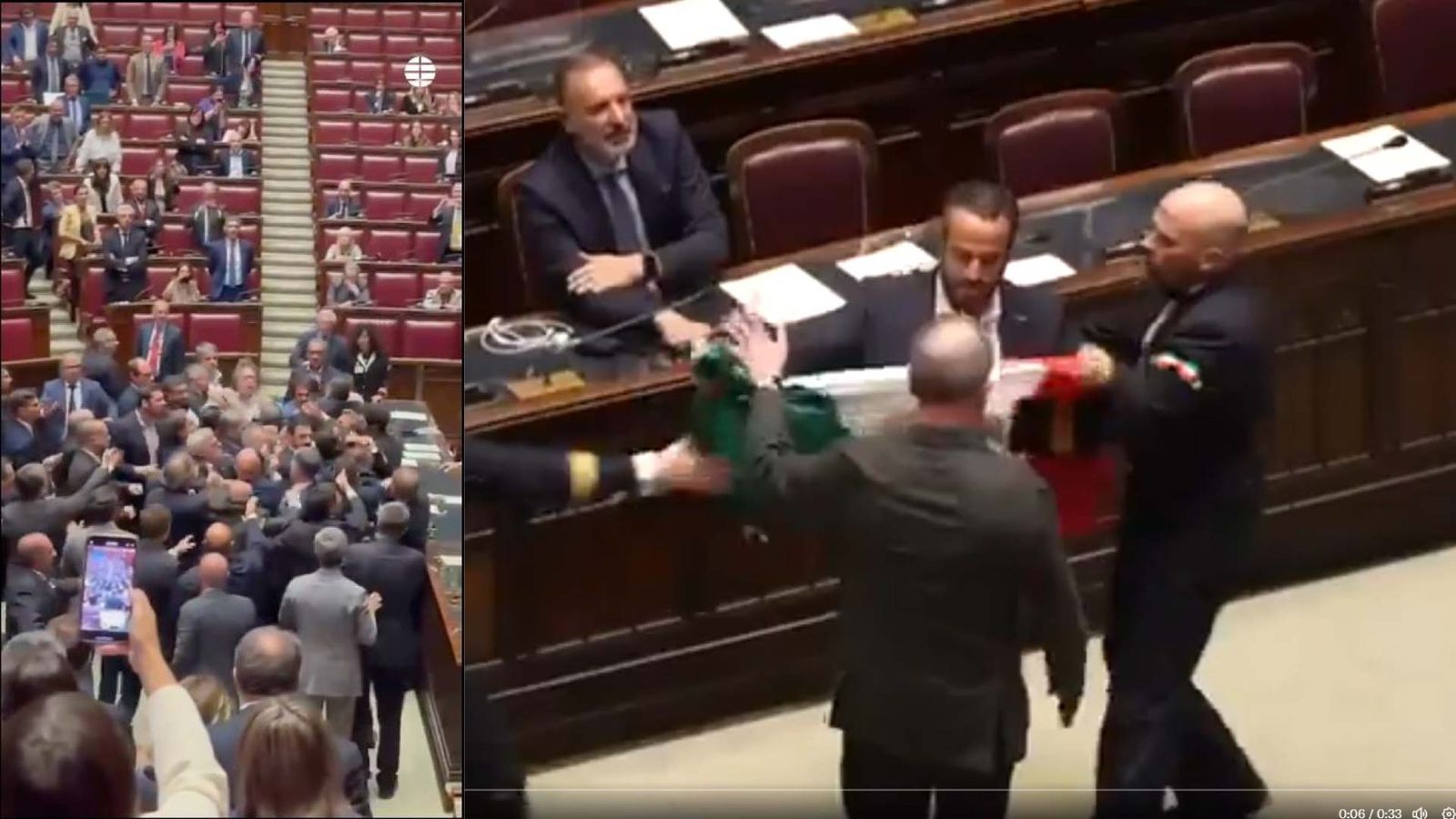 Baralla al Congrés dels Diputats d'Itàlia