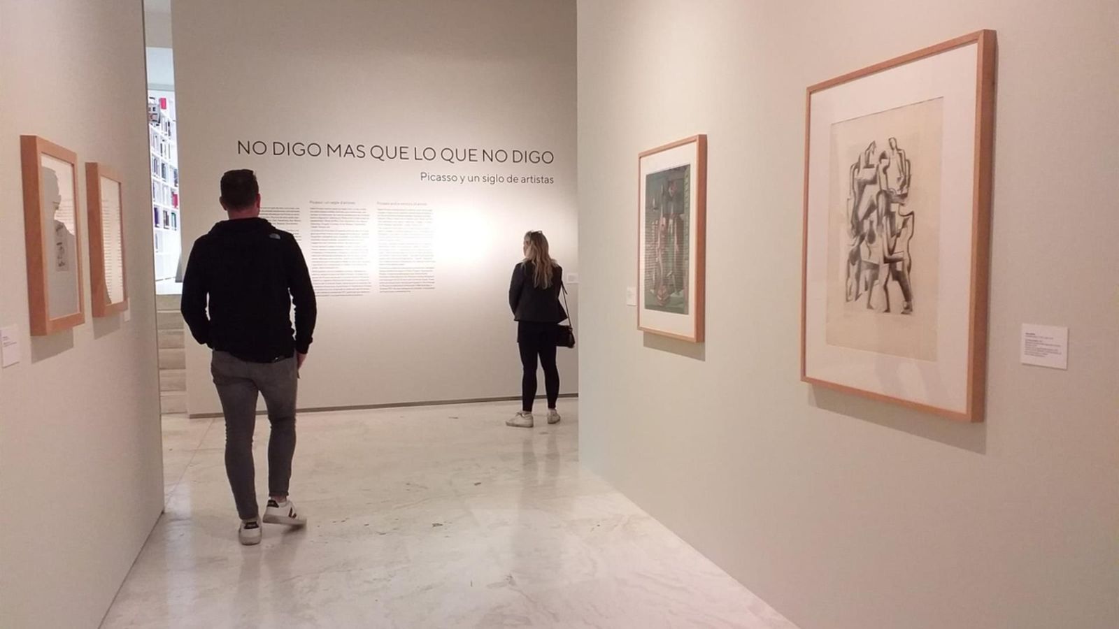En imatge, l'exposició de Picasso al MACA