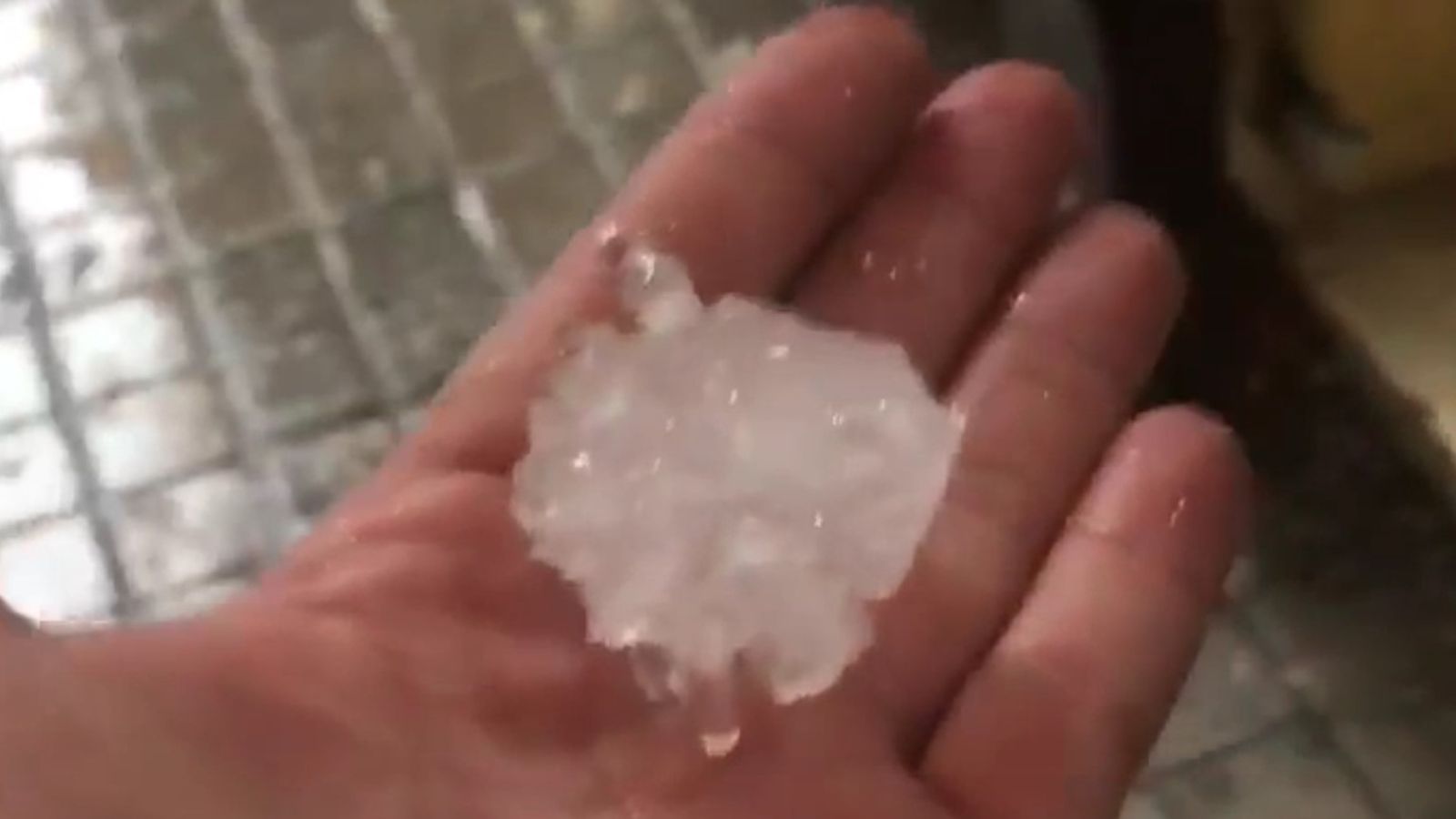 Pedregada històrica a València, 3 de juliol del 2023. Foto: Pau