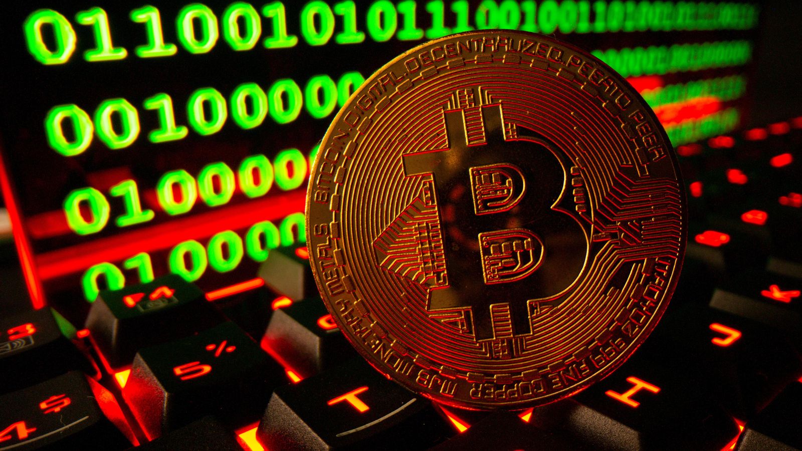 Representació de la criptomoneda Bitcoin