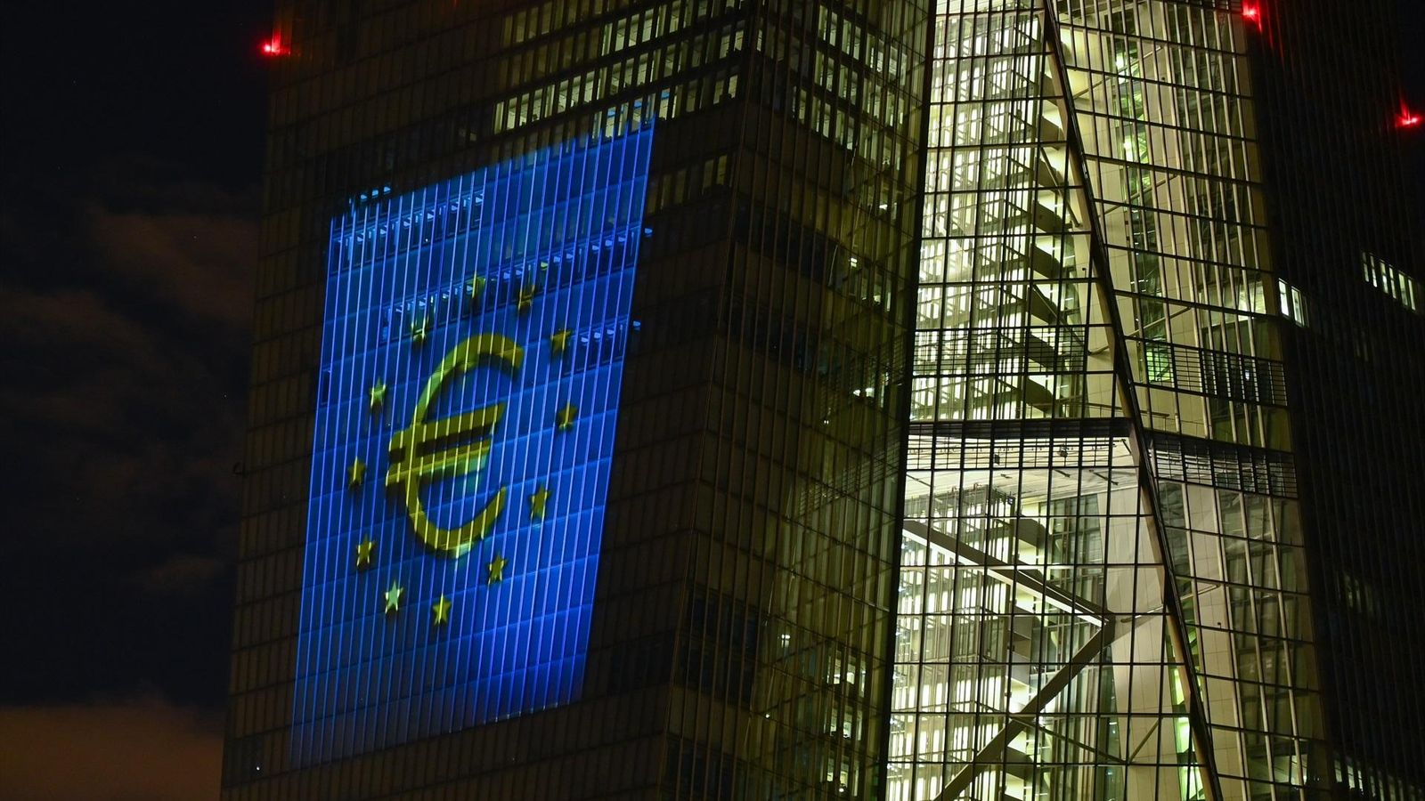 Façana de la seu del Banc Central Europeu, a Frankfurt