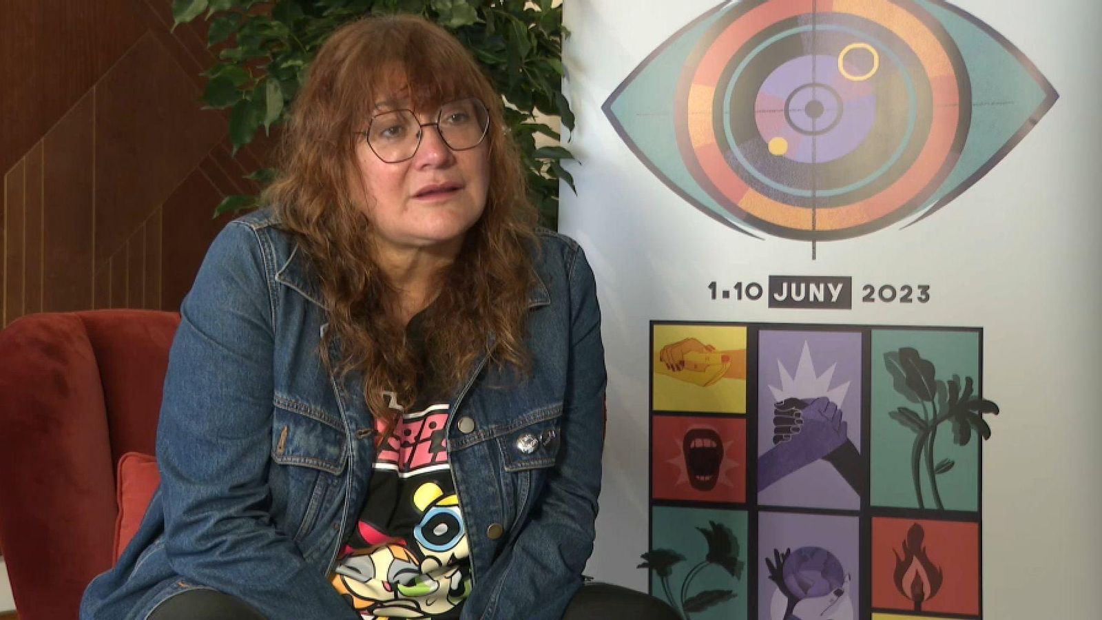 Isabel Coixet durant l'entrevista que ha mantingut amb À Punt a València