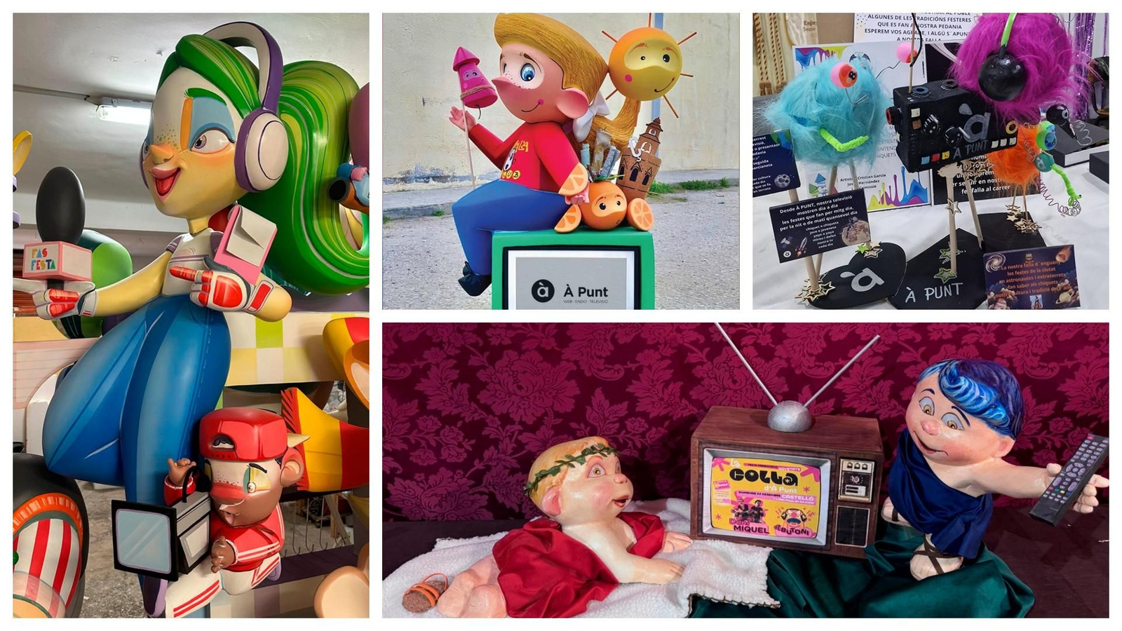 Ninots de les falles candidates al Premi La Colla a les Falles 2025