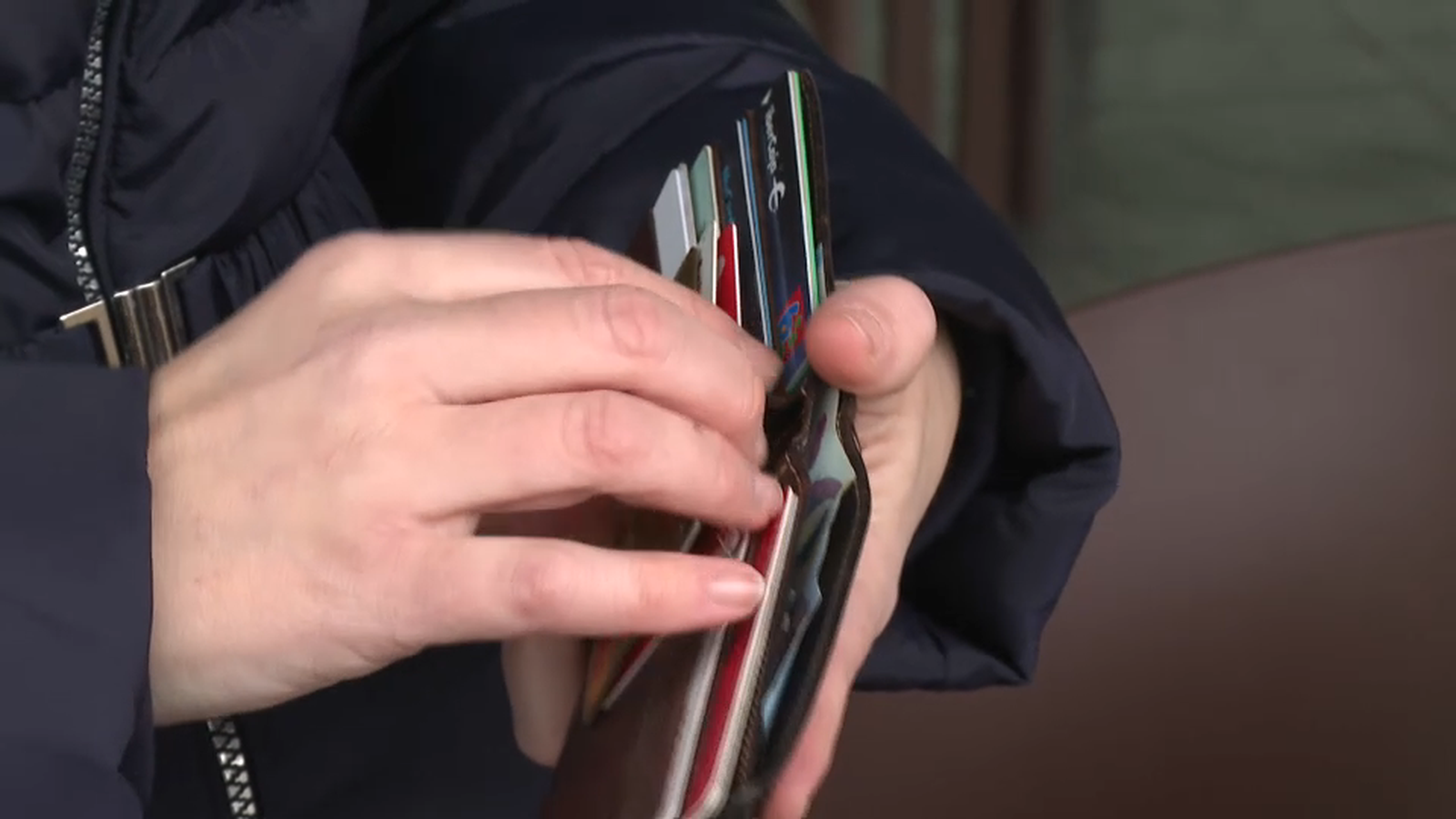 Cartera amb targetes de crèdit