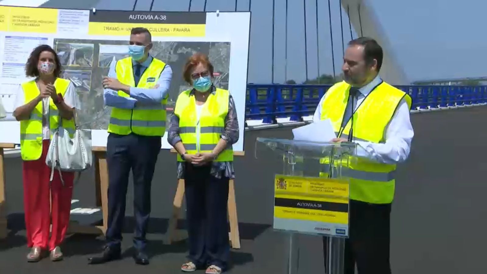 El ministre Ábalos informa sobre les novetats de les obres a la variant entre Cullera i Favara