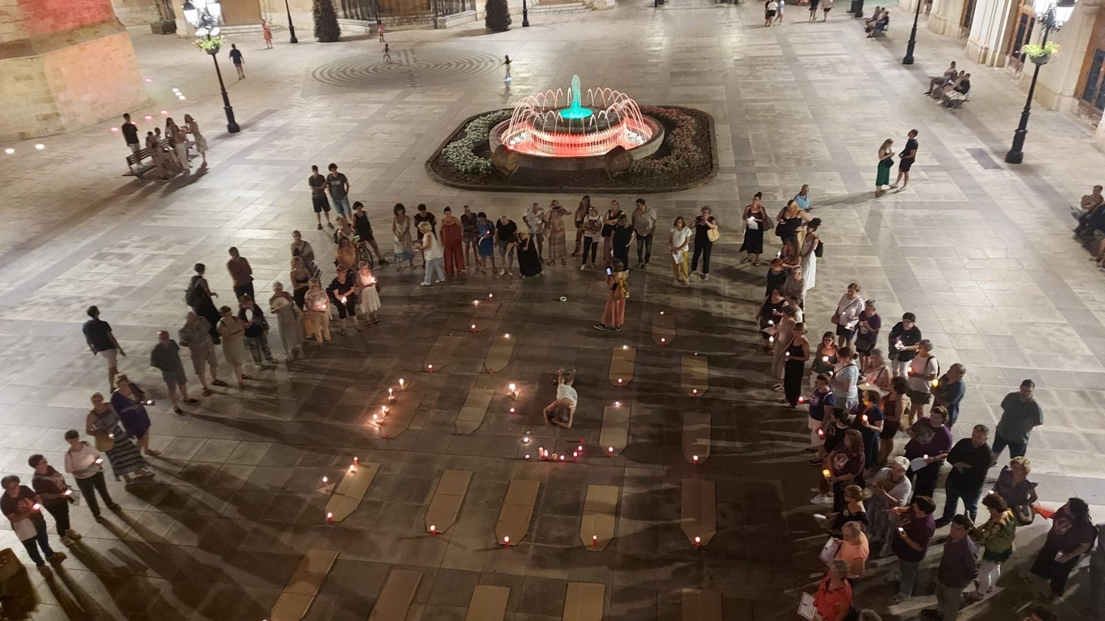 La vigília celebrada a Castelló de la Plana, esta nit