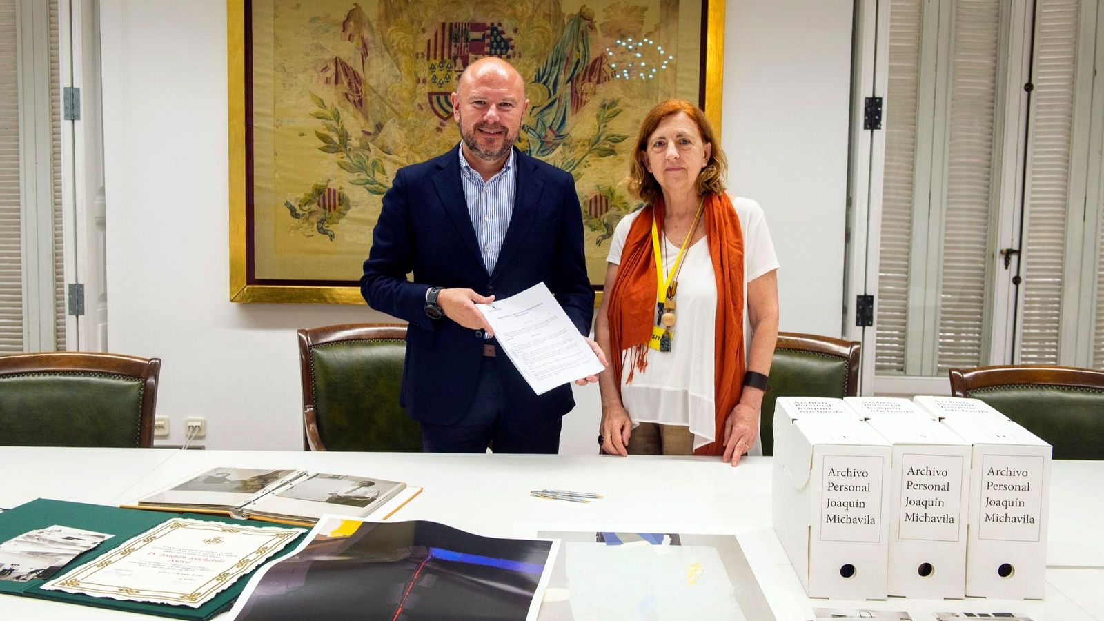 La Diputació de València ha rebut la donació de l'arxiu personal del pintor Joaquim Michavila