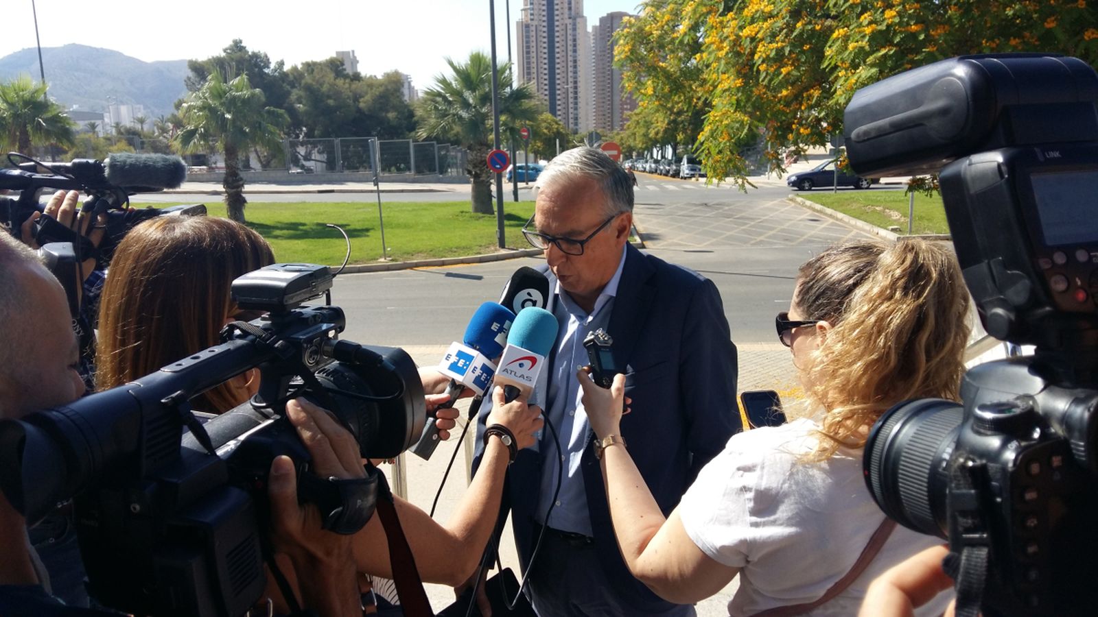 L'exalcalde Agustín Navarro, el dia en què va declarar davant del jutjat