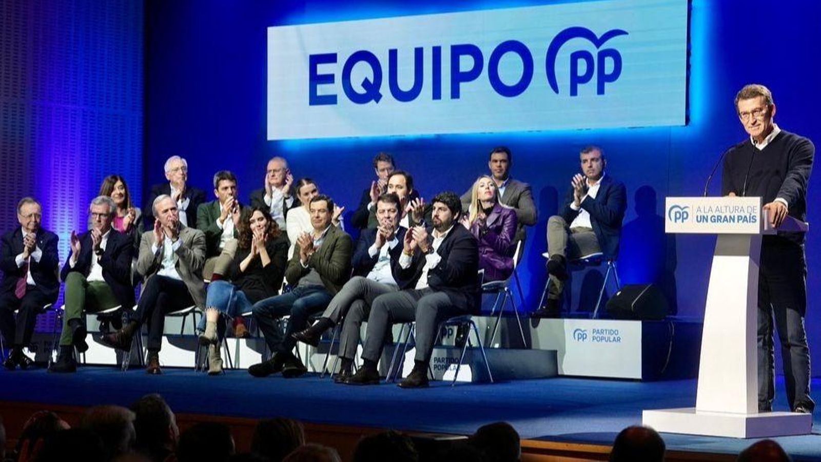 Feijóo en l'acte d'aquest dissabte a Saragossa