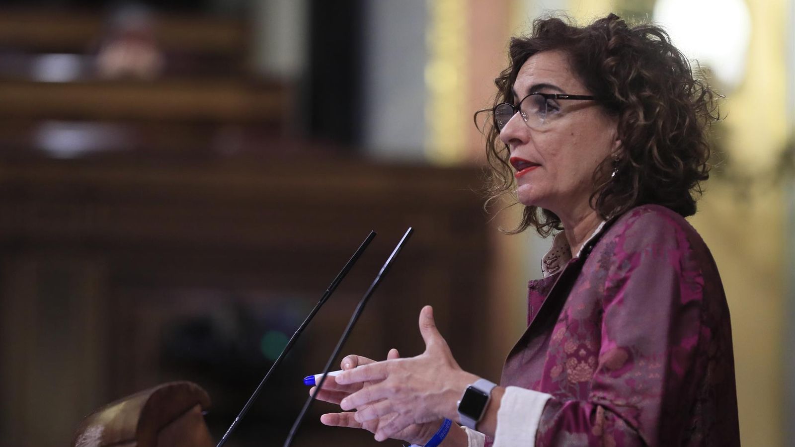 La ministra Montero, aquest dijous en el Congrés