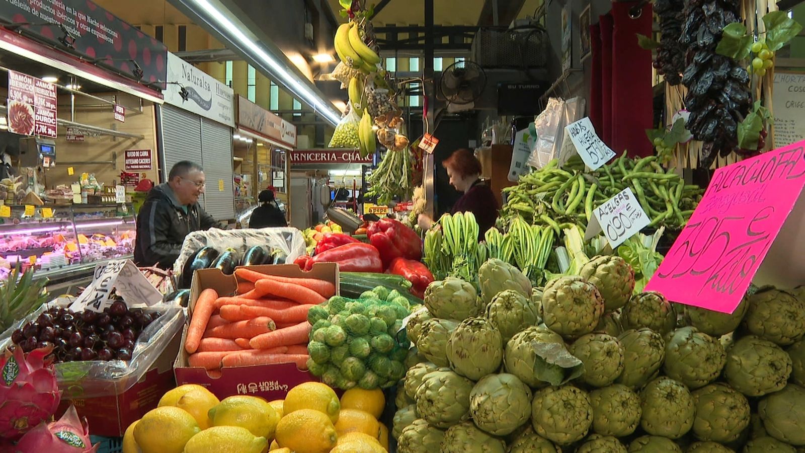 Aparador d'un mercat municipal