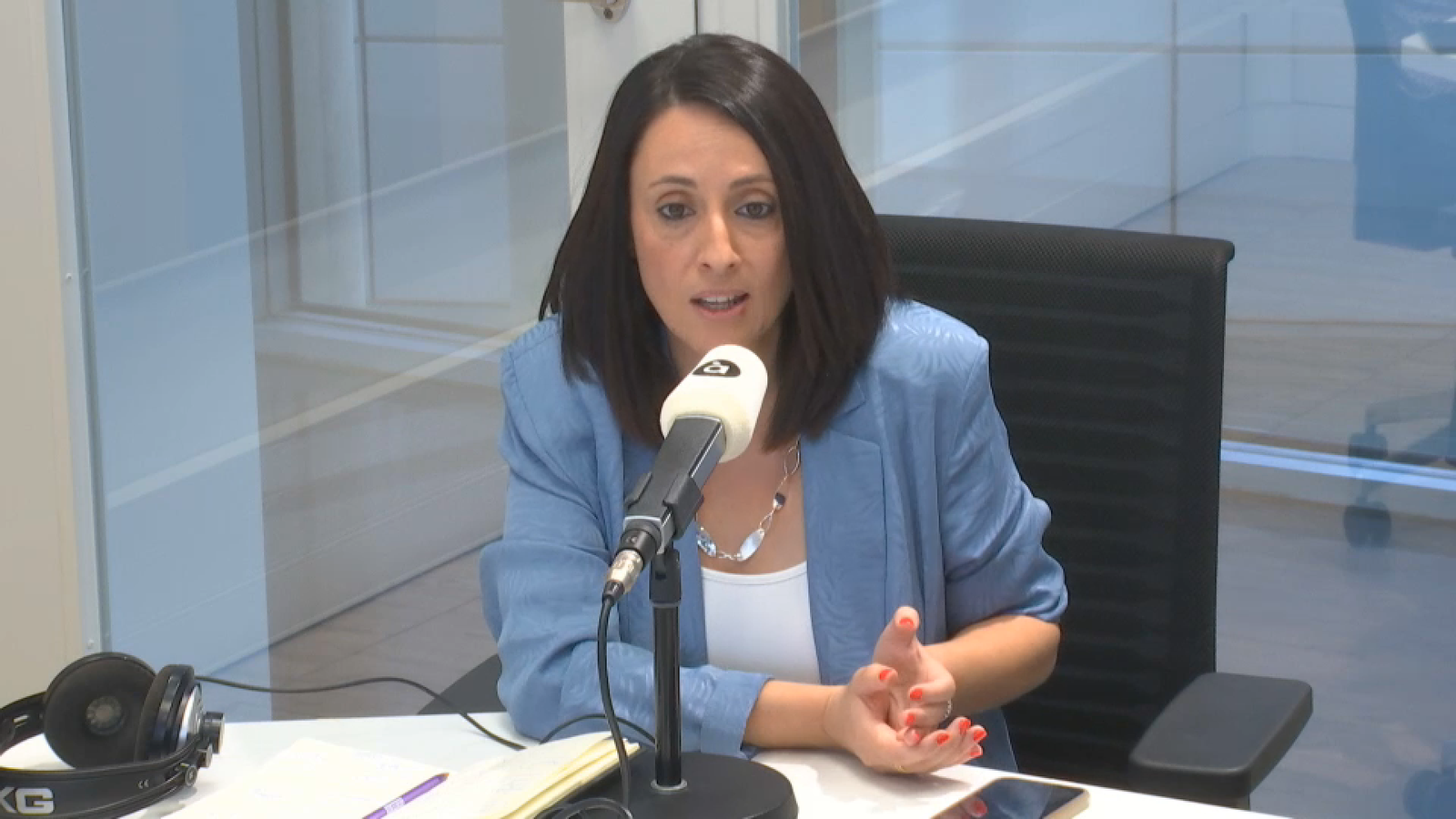 La síndica del PSPV en les Corts, Rebeca Torró, aquest divendres en 'Les notícies del matí'