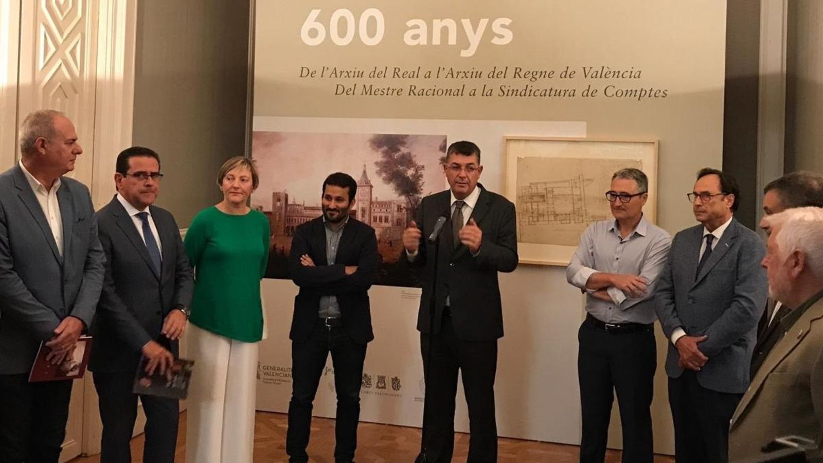 Inauguració de l'exposició dedicada al 600 aniversari de la creació de l’Arxiu del Real i del Mestre Racional