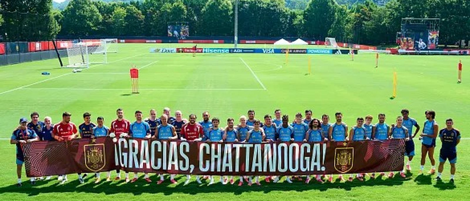 Entrenament a Chattanooga el 30 de juny (FOTO RFEF)