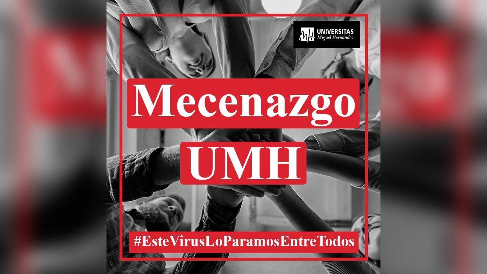 Cartell anunciador del projecte de la UMH