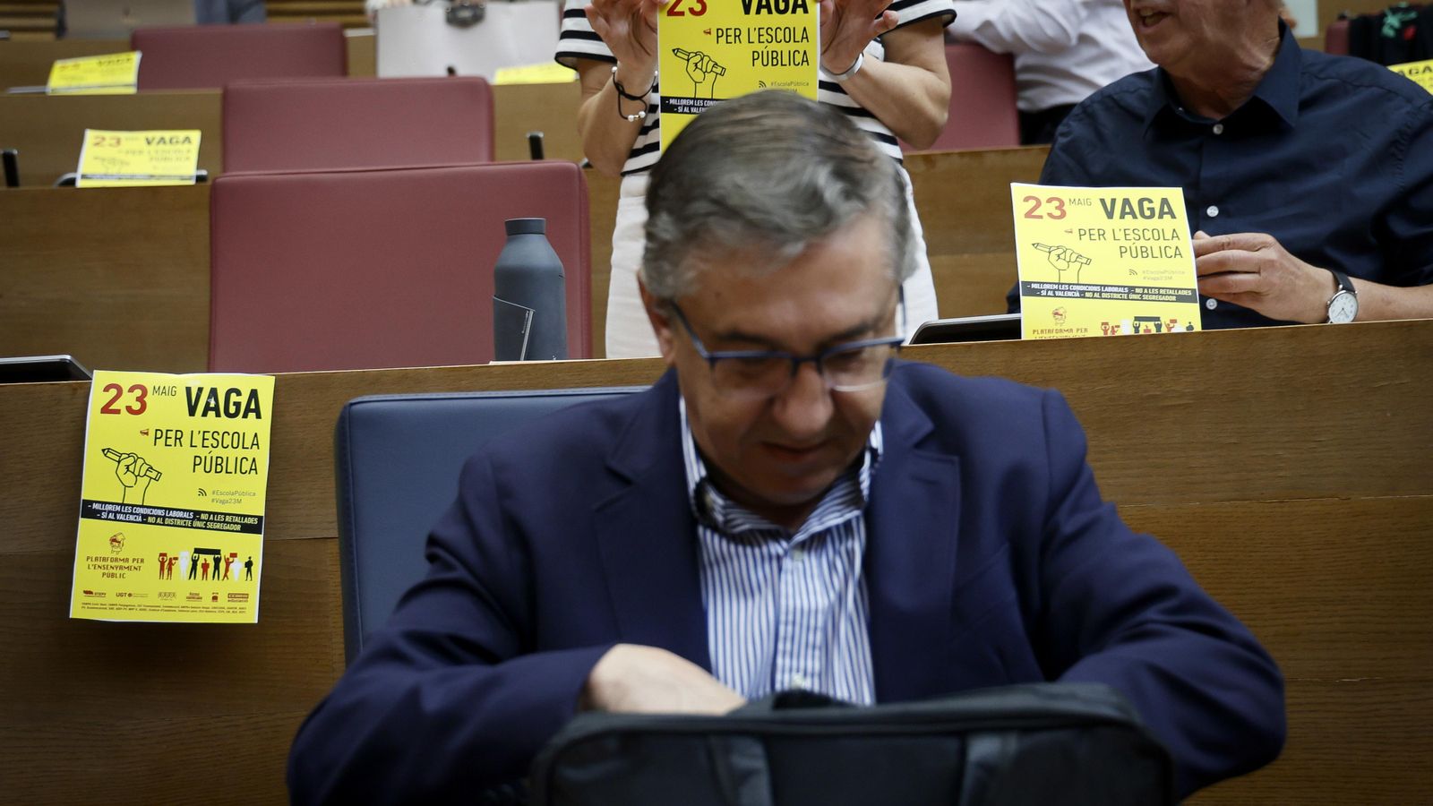 El conseller d'Educació este dijous en el ple de les Corts