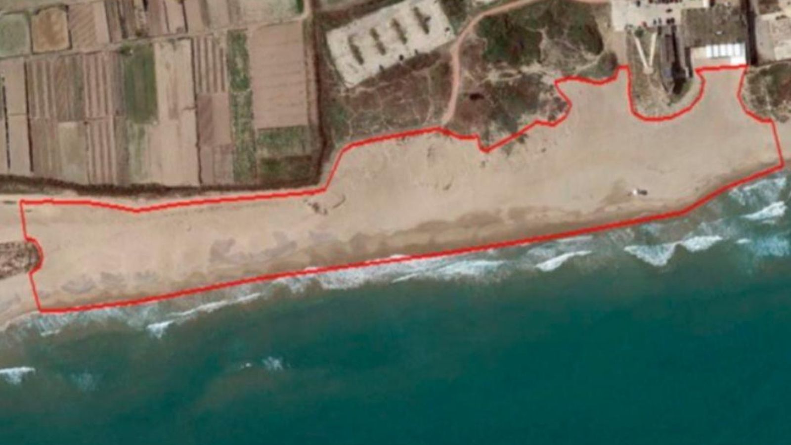 Una imatge de la zona sobre la qual s'actuarà.