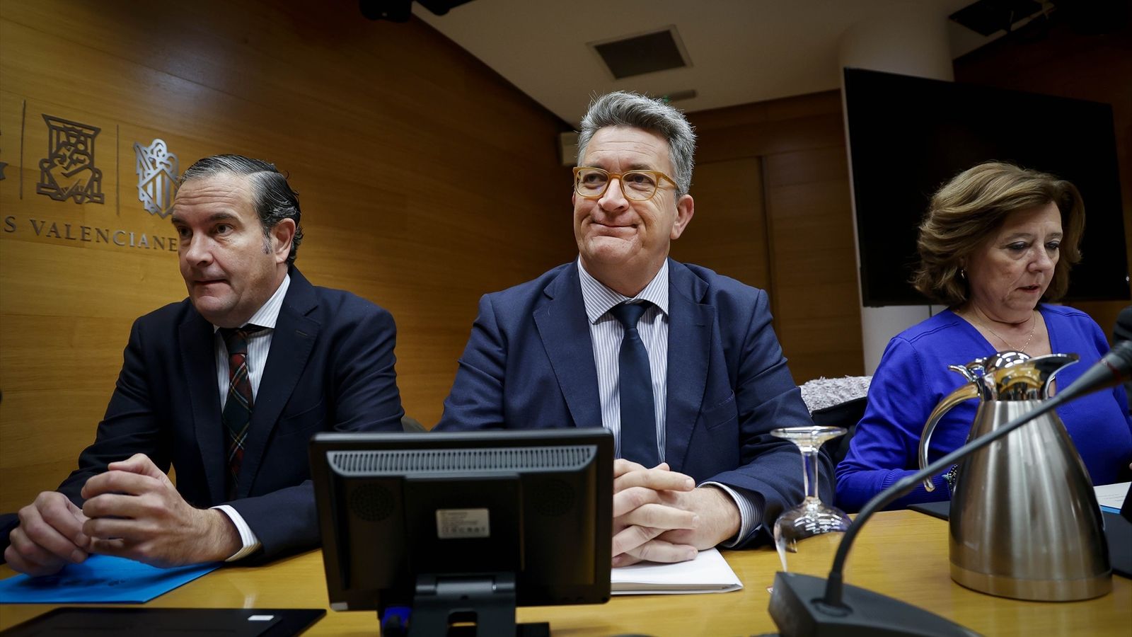 El conseller Martínez Mus, este dimecres en la comissió parlamentària