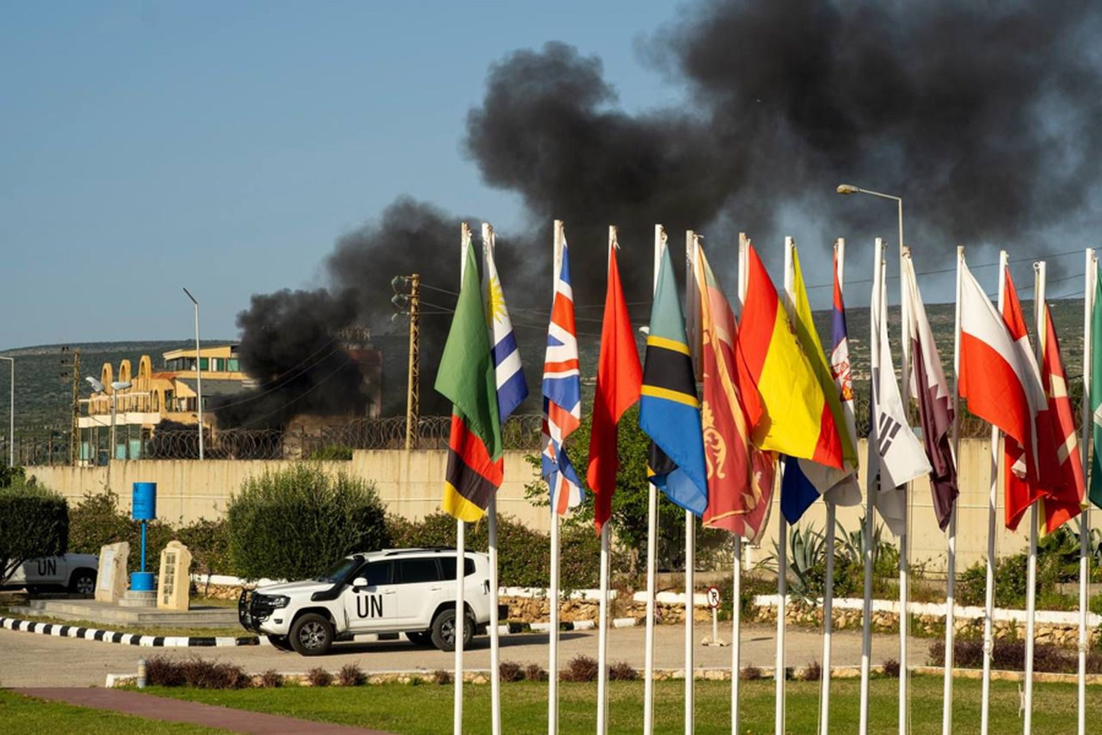 Imatge d'arxiu d'un atac en les proximitats d'una de les posicions de l'ONU a Naqoura el passat 13 de maig
