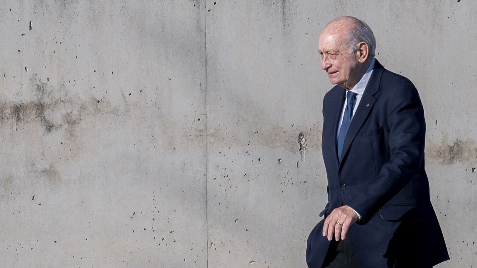 L'exministre d'Interior Jorge Fernández Díaz, este dilluns en arribar a l'Audiència Nacional