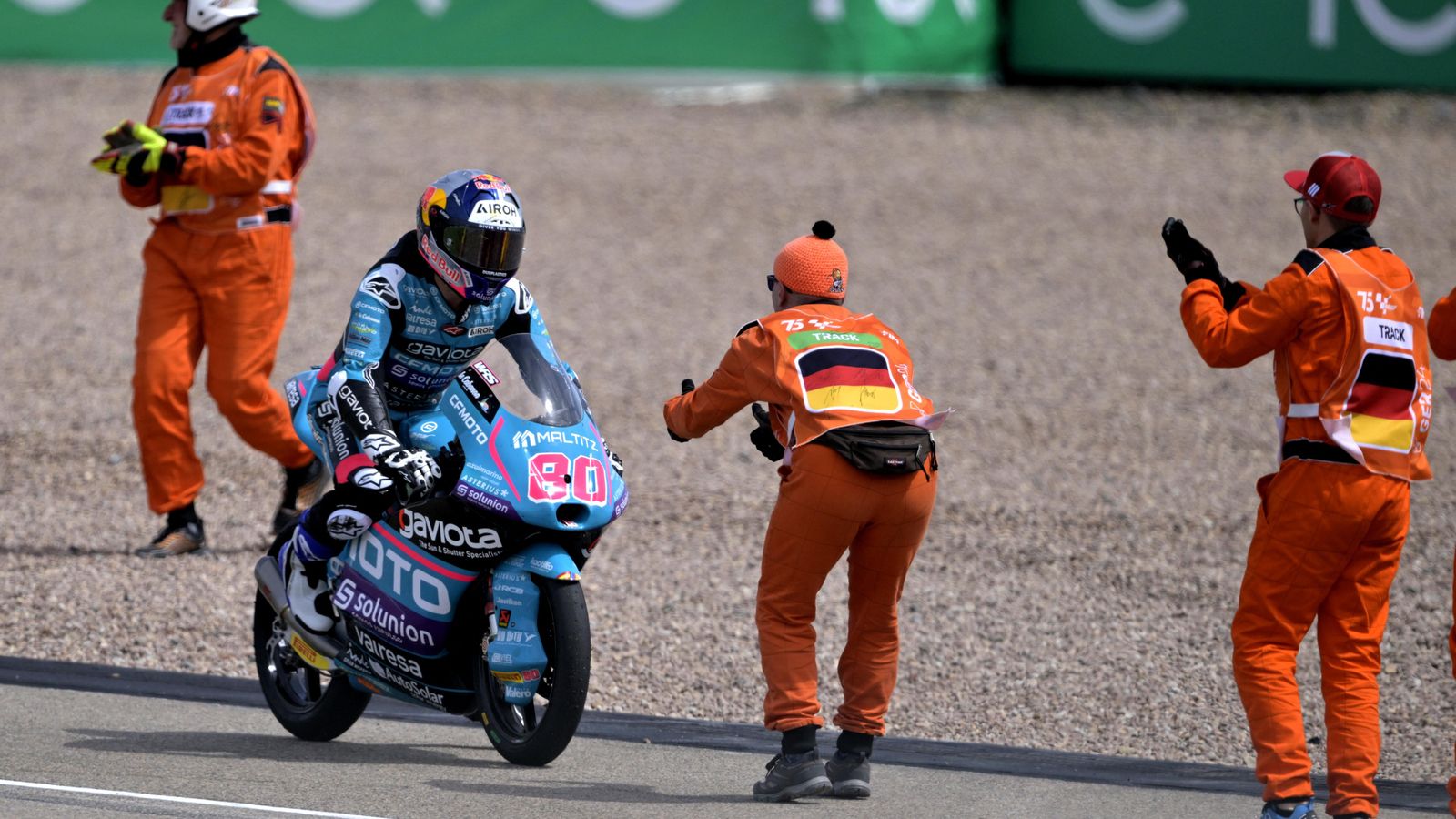 David Alonso celebra el triomf a Alemanya