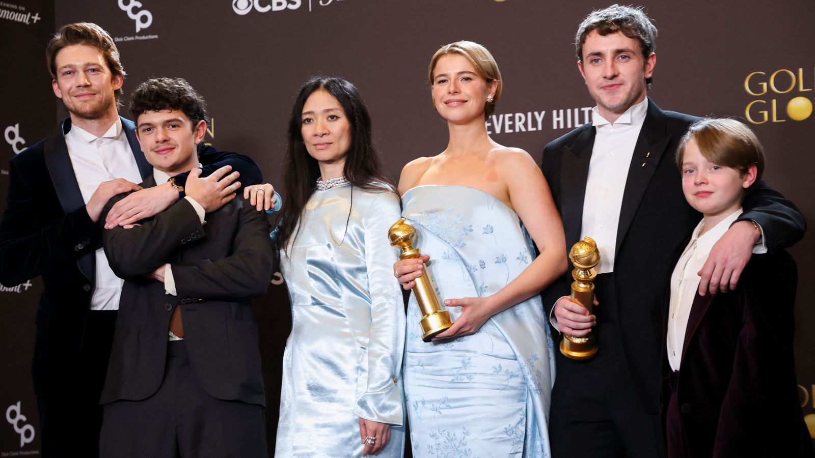 Joe Alwyn, Noah Jupe, Chloe Zhao, Jessie Buckley, Paul Mescal i Jacobi Jupe, de Hamnet