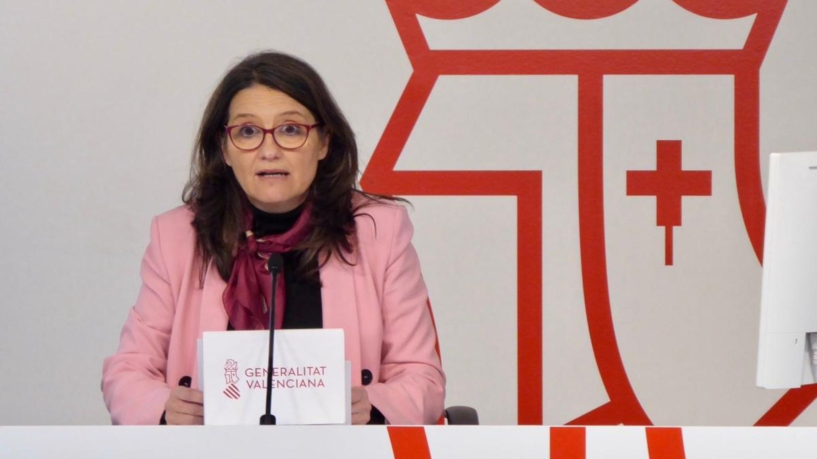 Mónica Oltra, aquest divendres després del ple del Consell