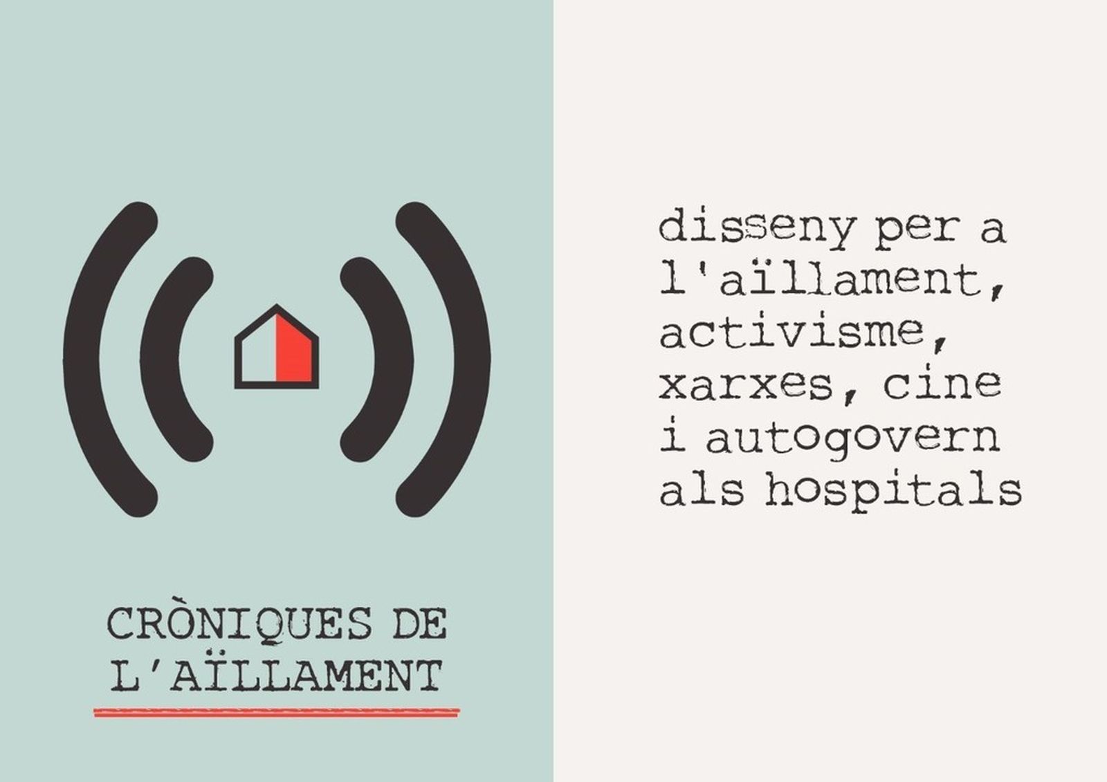31.03.2020 |  Disseny per a l'aïllament, activisme, xarxes, cine i autogovern als hospitals
