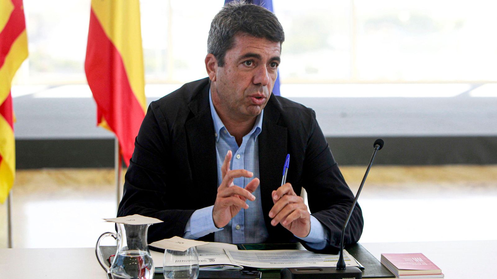 El president de la Generalitat en funcions, Carlos Mazón,