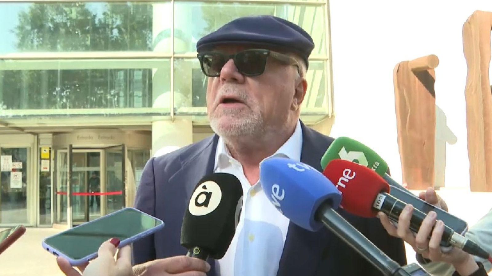 L'excomissari José Manuel Villarejo a la Ciutat de la Justícia de València