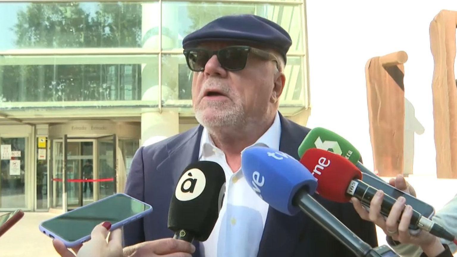 L'excomissari José Manuel Villarejo a la Ciutat de la Justícia de València