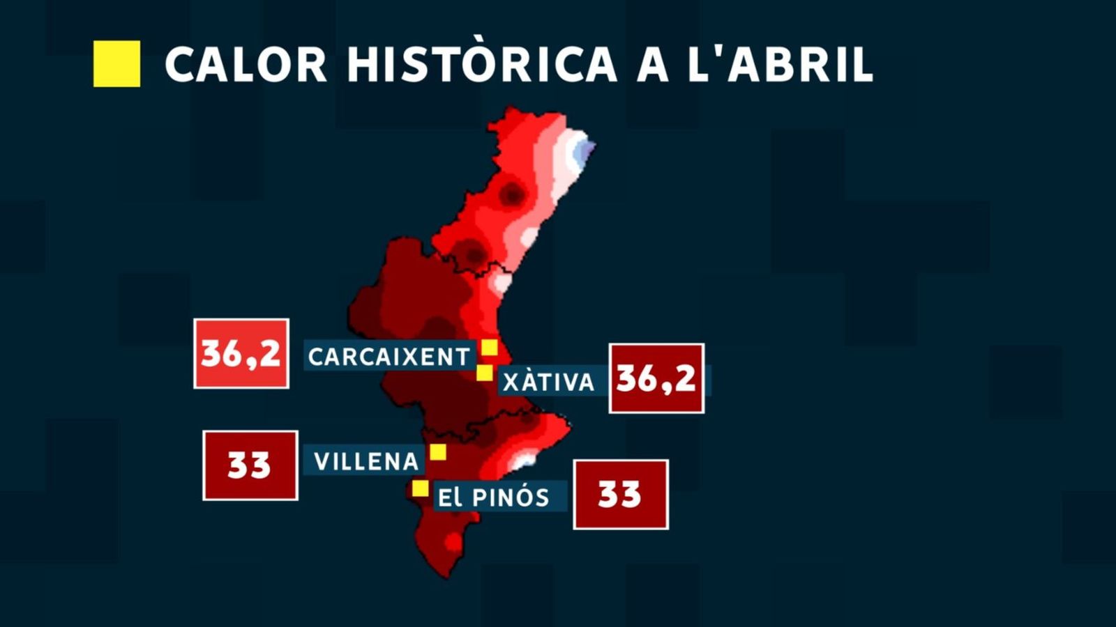 Rècord de temperatures a la Comunitat Valenciana