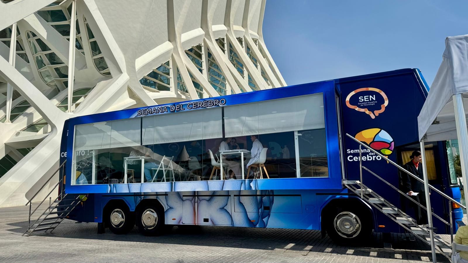 L'Autobús del Cervell a la Ciutat de les Arts de València