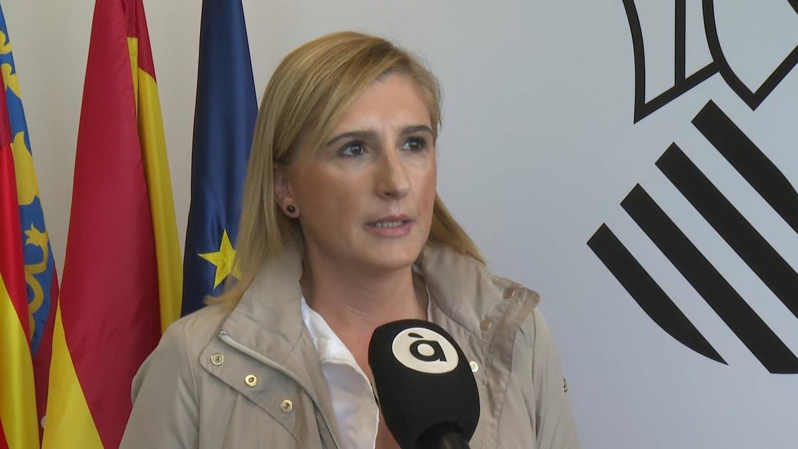 Declaracions de la consellera de Justicia i Interior, Salomé Pradas, este dijous