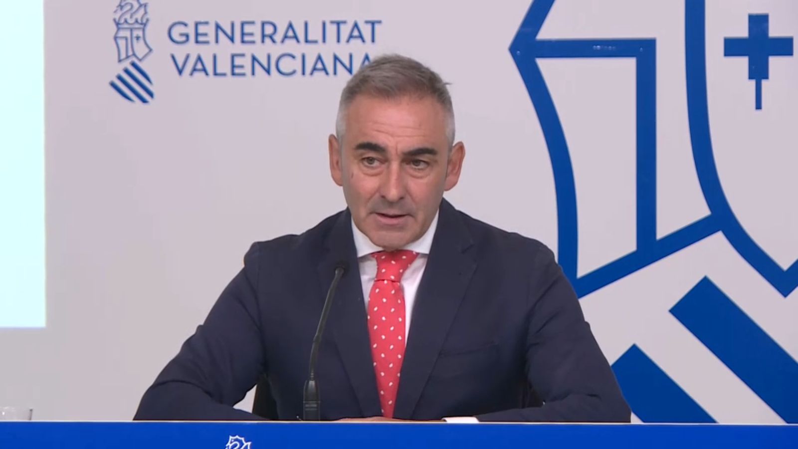 Miguel Barrachina durant la roda de premsa posterior al Ple del Consell d'este dijous