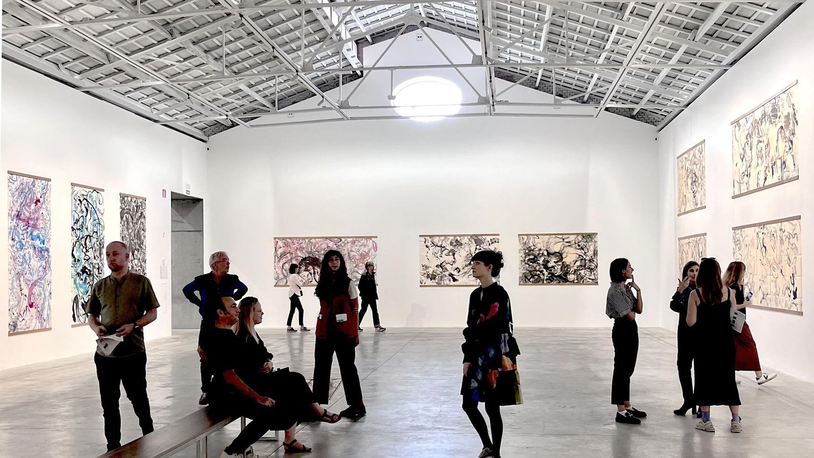 Una mostra de l'artista japonés Shigeru Ōnishi, en gener