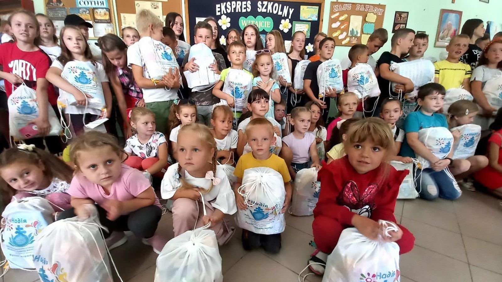 Distribució d'ajuda a Drohobich, Ucraïna