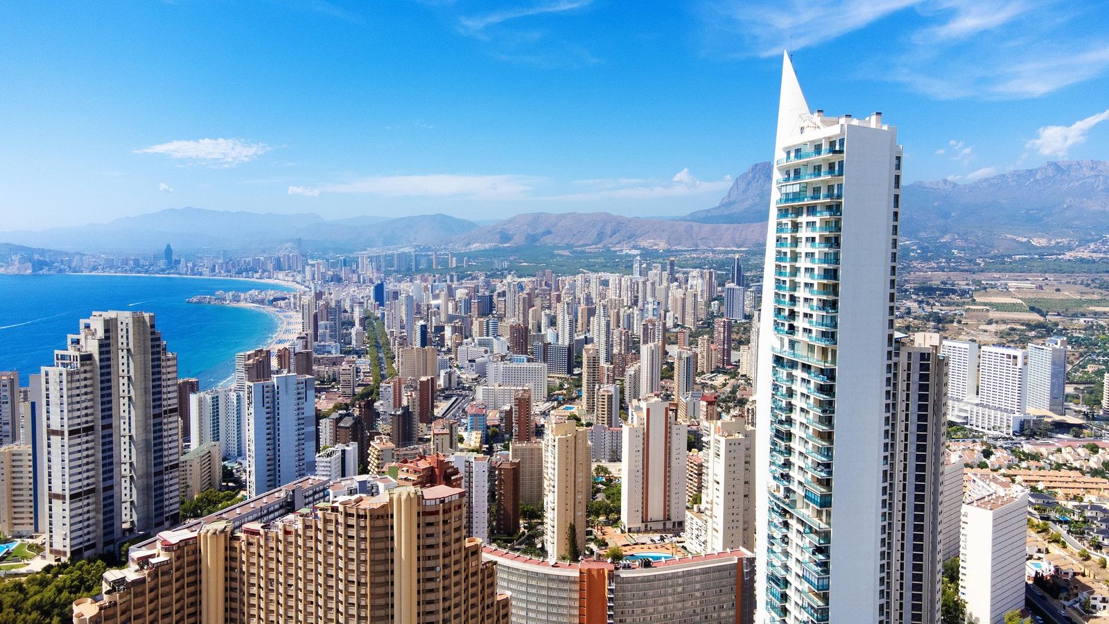 Panoràmica dels gratacels de Benidorm