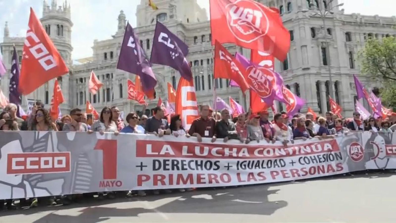 Manifestació de l'1 de Maig de l'any passat