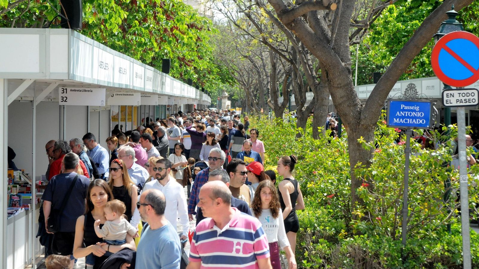 Imatge d'arxiu de la Fira del llibre de València de 2018