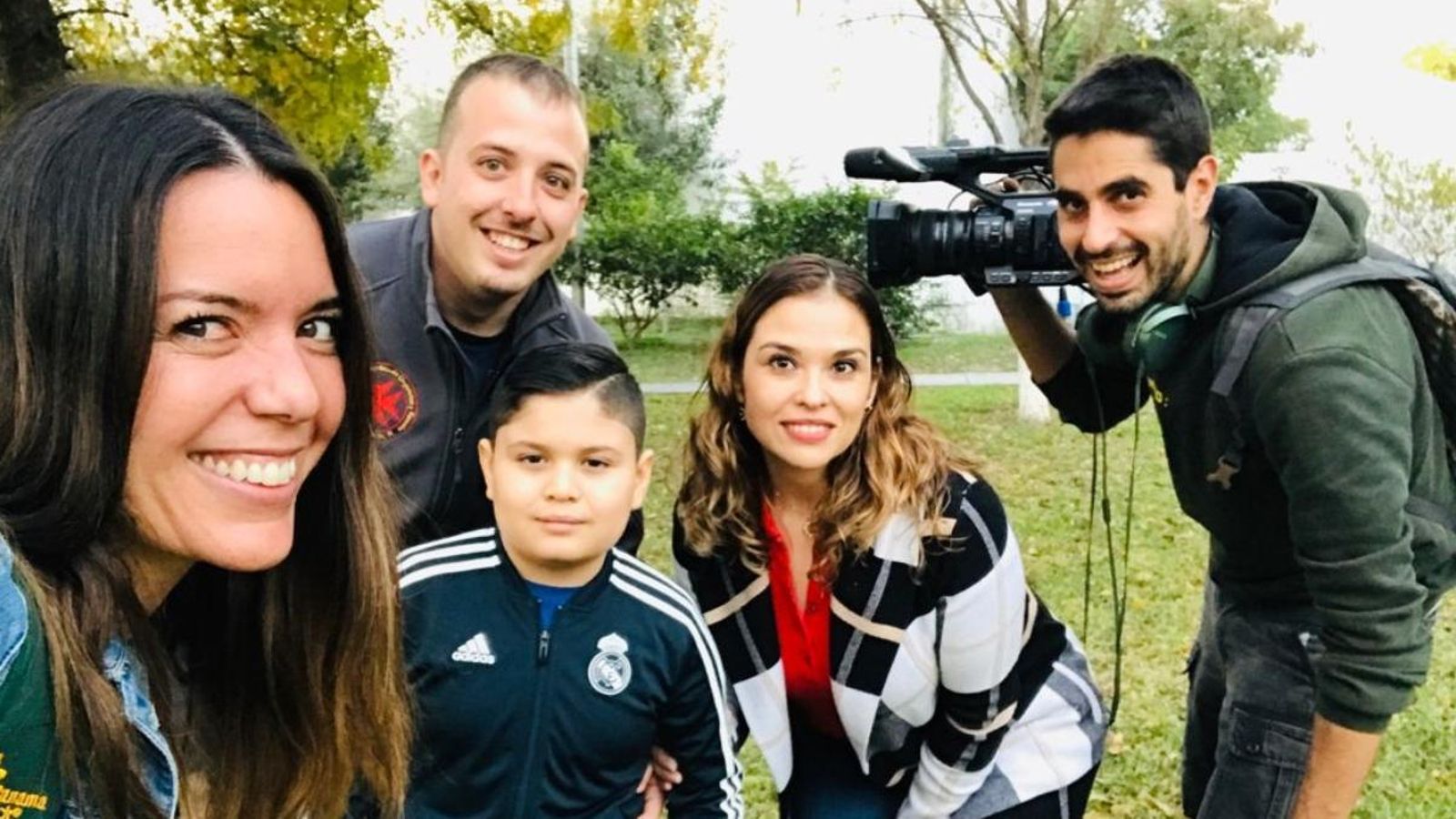 Membres de l'equip de Valencians al món amb Iván, un valencià d'Alacant que viu a Monterrey.