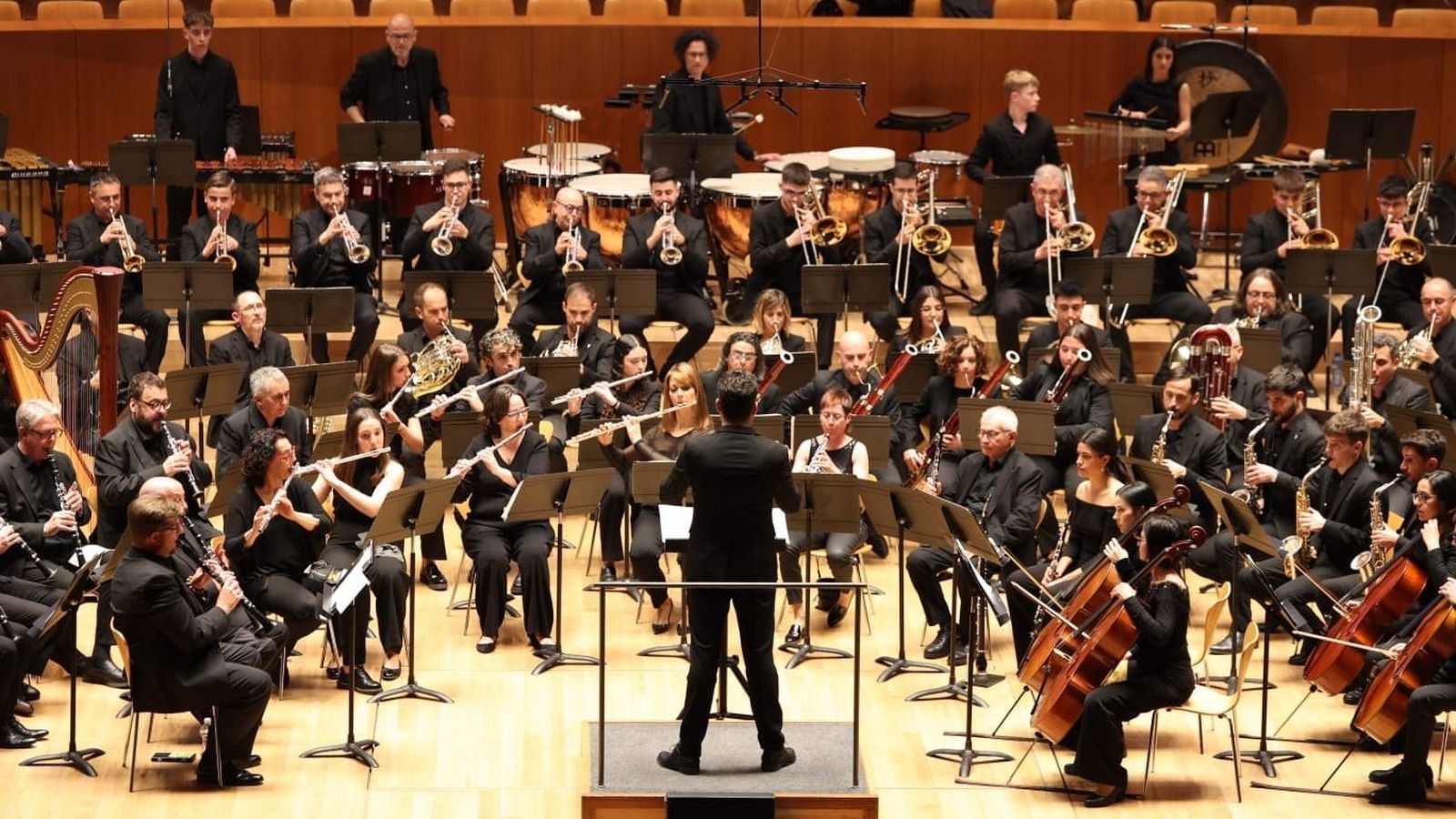 La Unió Musical Santa Cecília de Guadassuar durant l'actuació