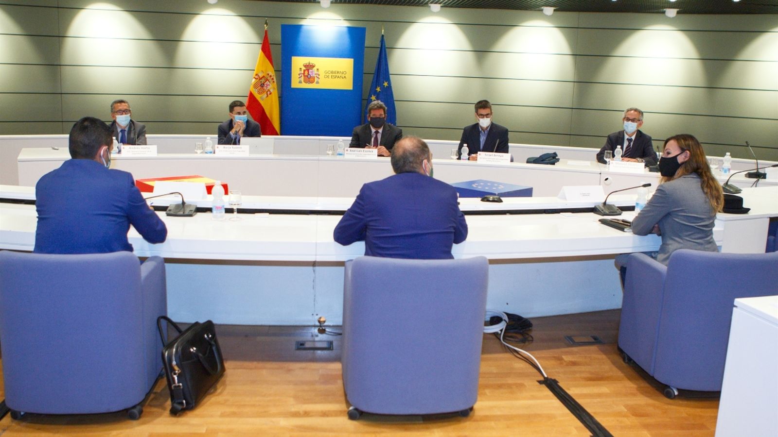 Reunió entre el ministre d'Inclusió, Seguretat Social i Migracions, José Luis Escrivá, i les organitzacions d'autònoms
