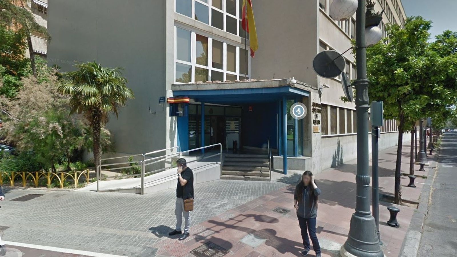 Comissaria de Policia Nacional on han detingut a l'home que pretenia apunyalar els agents